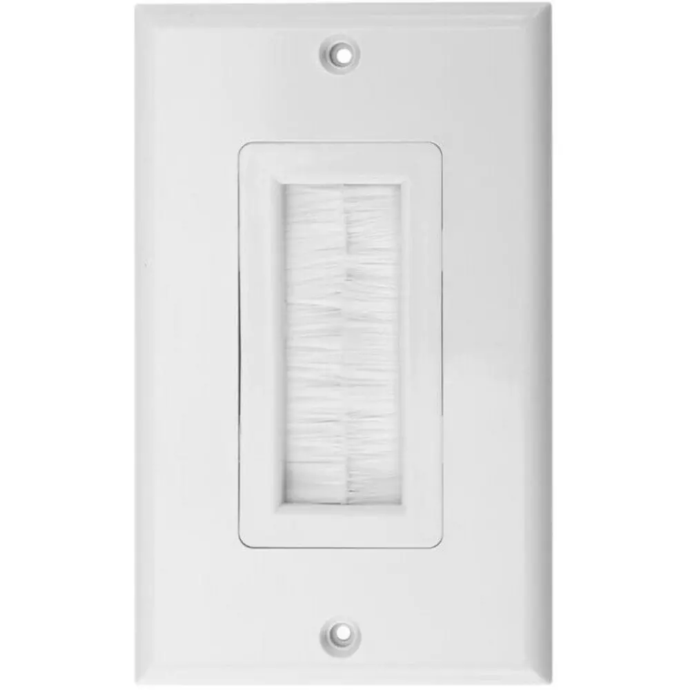 Wire Brush Single Gang Face Plate