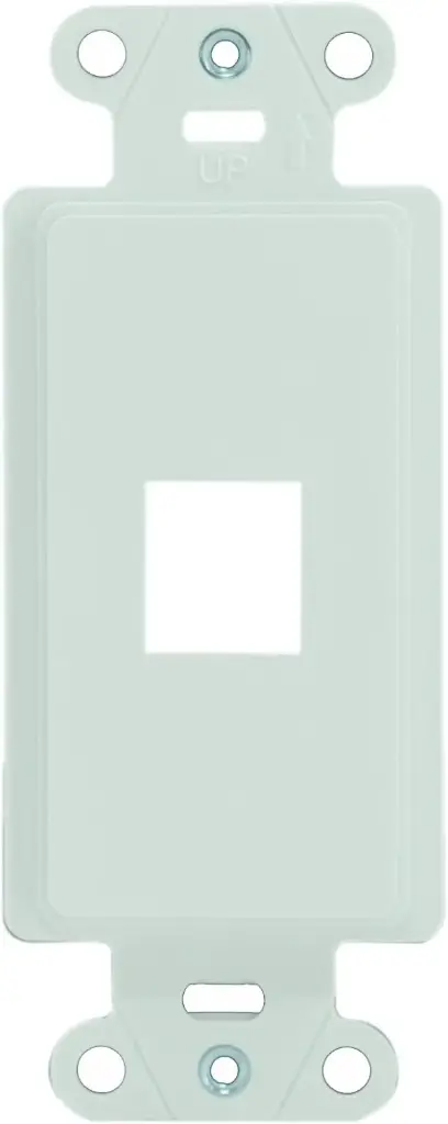 1 Port Decorator Keystone Wall Outlet Cover