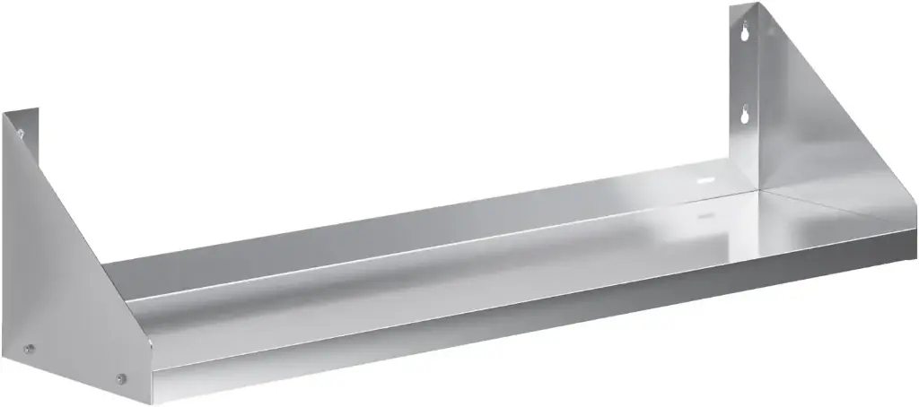 2U 16" Server Rack Shelf (Stainless)