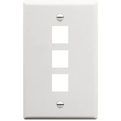 3 Port Single Gang Face Plate