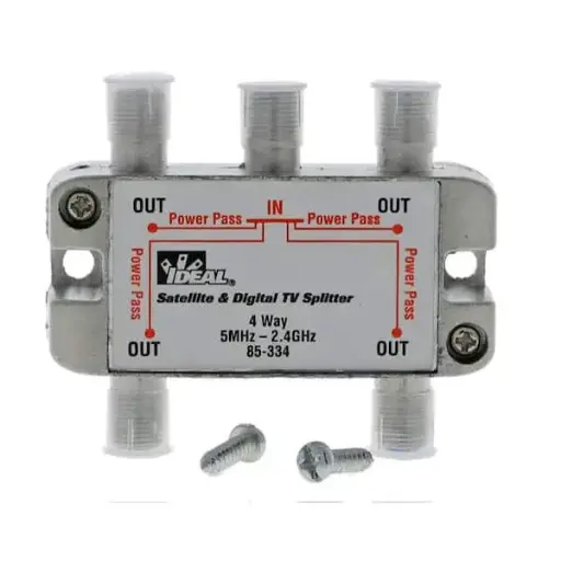 [ECD4WZCVCS] 4-way Zinc Coax Video Cable Splitter