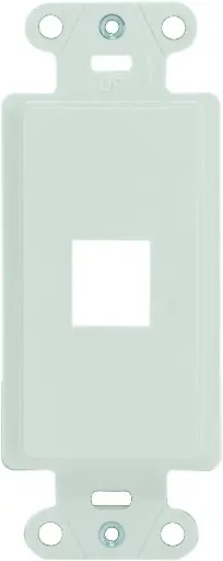 1 Port Decorator Keystone Wall Outlet Cover