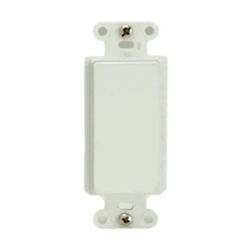 Blank Decorator Keystone Wall Outlet Cover