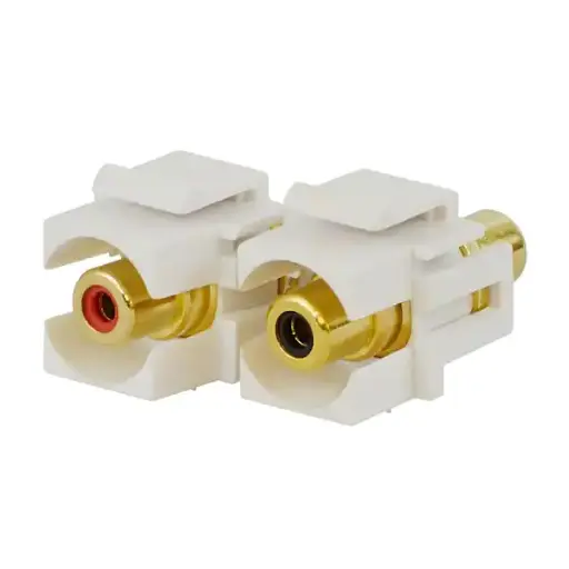 [ECDRCAGPKJ] RCA Gold Plated Keystone Jack