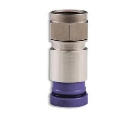 [ECDRG6UQSCCC] RG-6/U 18 AWG Quad Shield Coax Compression Connector