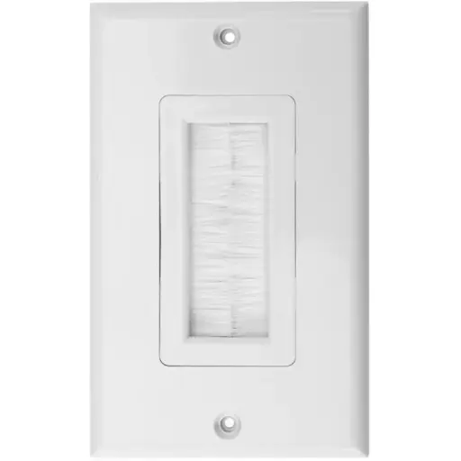 Wire Brush Single Gang Face Plate