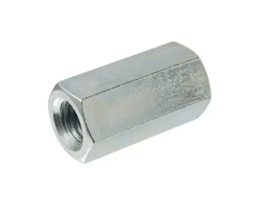 [HFNCN3/8IN-16ZRCN] 3/8"-16 TPI Zinc Rod Coupling Nut