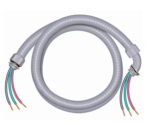 [ECRCSCF3/4INX6FTLTFNMPVCCW] 3/4" X 6' Ultratite Liquidtight Flexible Non-Metallic PVC Conduit Whip