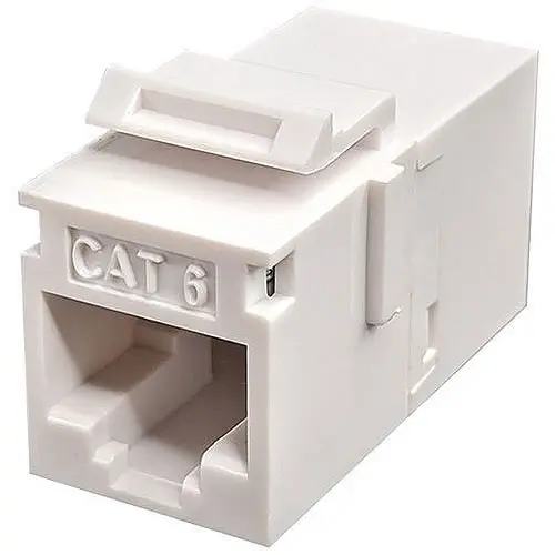 CAT6 UTP Unshielded Keystone Feed-Thru Coupler