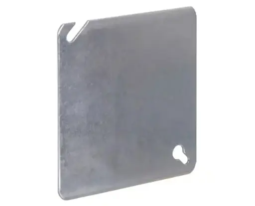 [ESOEBCAA4INWSMFBSC] 4" W Steel Metallic Flat Blank Square Cover