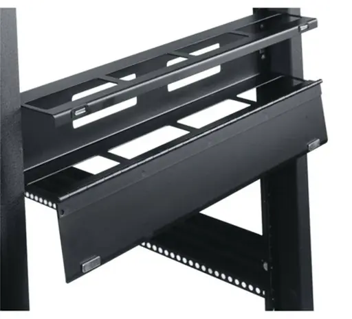 [CEARRCMHHCMMA] 2U Hinged Horizontal Cable Manager (Black)
