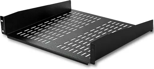 [CEARNRS1U10INVRSRSB] 1U 10" Vented Rack Server Rack Shelf (Black)