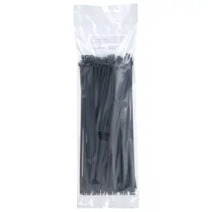 [ECM&CCTUVBN] [ECM&CCTUVBN] Cable Tie, 11.10" L x 0.18" W, UV Black Nylon,