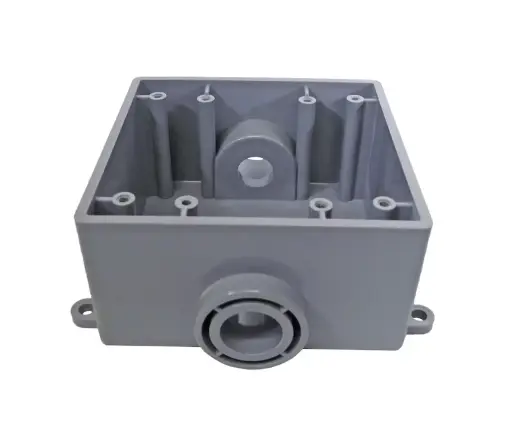 [ECRCSCF3/4INDGFSCEB] 3/4" Dual Gang FSC Electrical Box PVC