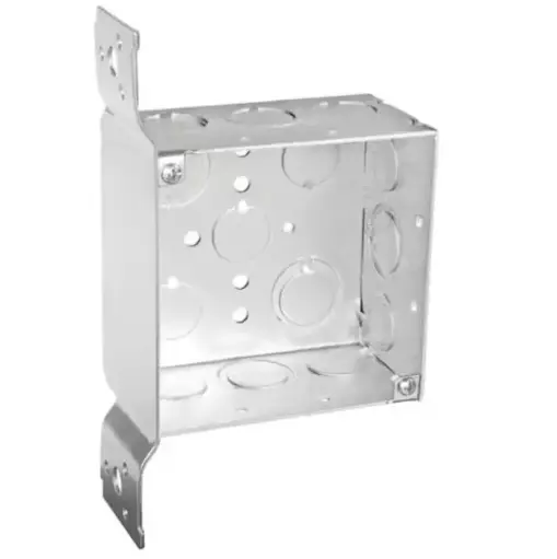 [ESOEB4INX2-1/8INSMDGBFB] 4" W X 2-1/8" D Steel Metallic Dual Gang Box F Bracket